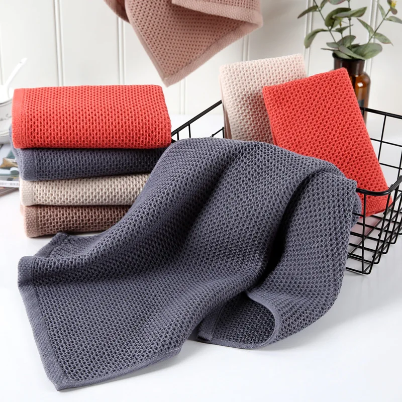 Honeycomb Kitchen Towel Square Cotton Hand Towel With Lanyard Breathable  Absorbent Dishcloth Household Rags House Cleaning Cloth - Cleaning Cloths -  AliExpress
