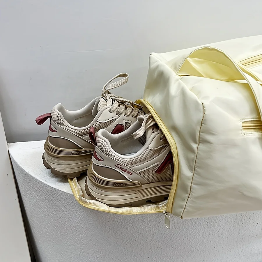 Large Capacity Women's Shoulder Bags Fashion Nylon Travel Bag Independent Shoe Warehouse Sports Bag For Women Yoga Bag