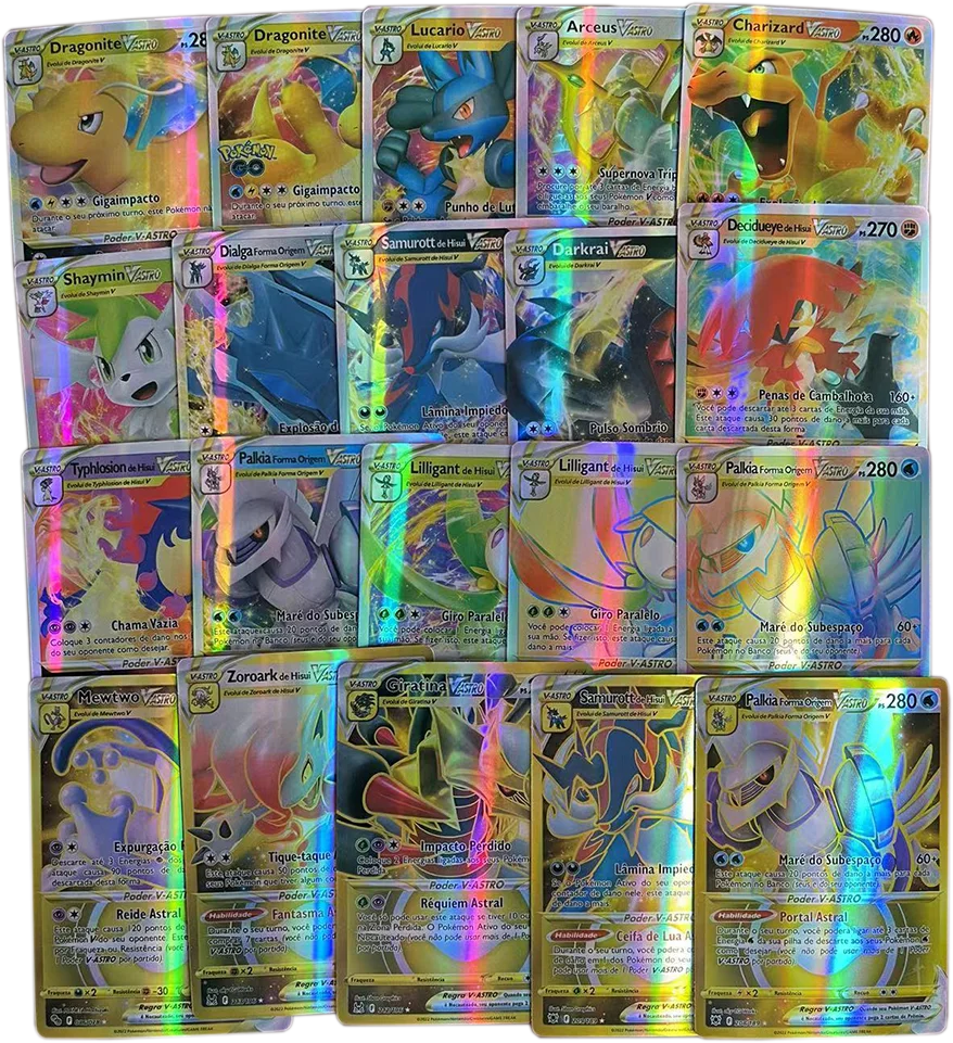 Lote Gyarados Vmax +54 Cartas Pokemon Vmax V Gx Em Português