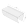 30 Pcs Shelf Label Holder Price Tag Display Metal Shelves Wooden Frame Transparent Supermarket Retail Holders Pet Blank Sign 6