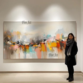 Handmade Abstract Oil Canvas 1