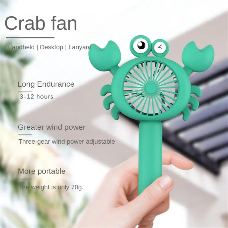 

Mini Fan Cartoon Style Vertical Grip Dual Purpose Sturdy And Durable Gentle And Strong Winds Can Be Adjusted At Will Portable