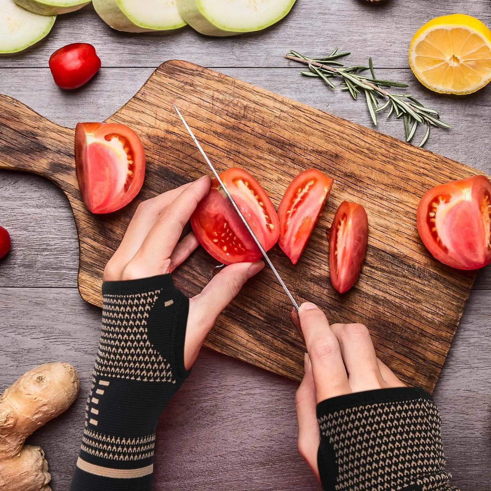 1Pc Copper Compression Arthritis Gloves for Carpal Tunnel RSI Rheumatoid Tendonitis Hand Pain Computer Typing Support for Hands.