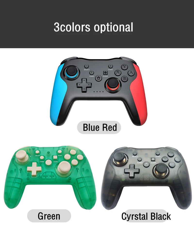 Bluetooth 2.4G Wireless Controller For Nintendo Switch Pro Smartphone PC TV Box Tablet PS3 Tesla Gamepad PC Joystick Controller