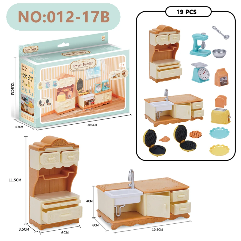 Deluxe Dollhouse Living Room Amusement Park Set – Animal Accessories & Mini Furniture
