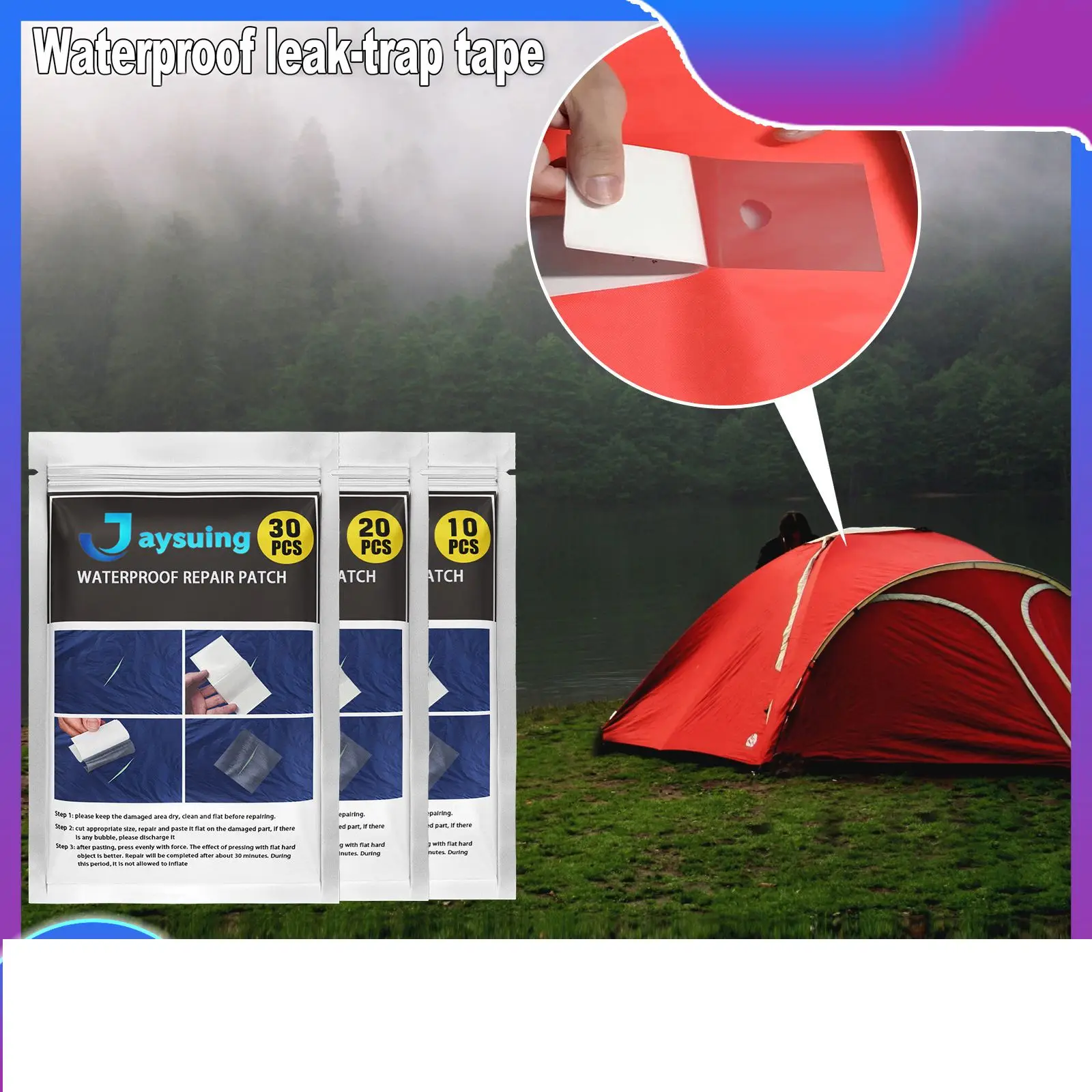 Impermeabile Nano Repair Adesivo Ad Alta Viscosità Anti Perdite Patch Trasparente Riparazione Cerchi Da Nuoto Cuscini Gonfiabili Tende