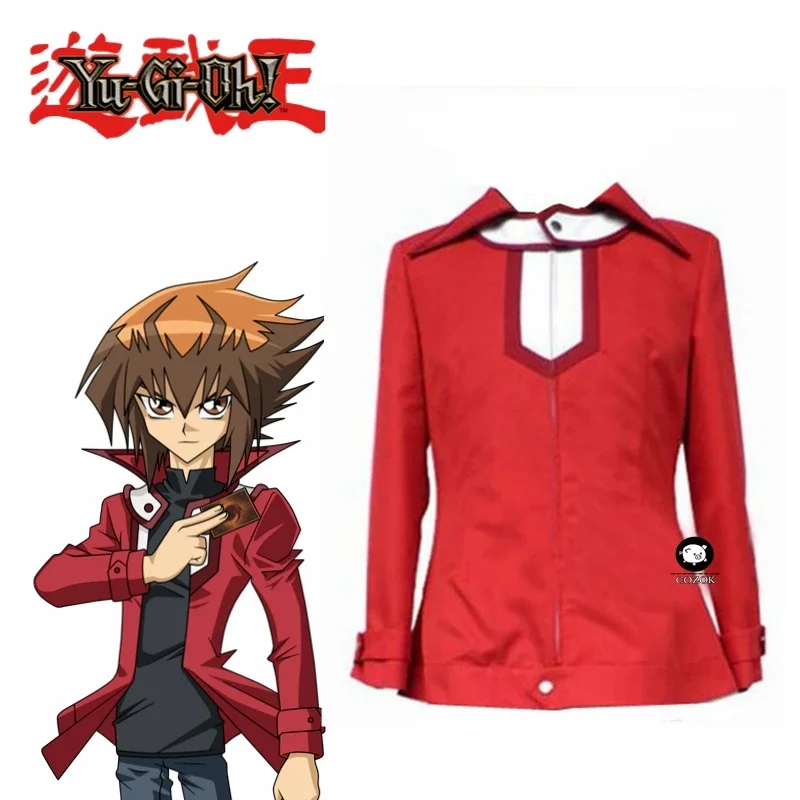 

Yu-Gi-Oh GX Jaden Yuki Red Jacket Coat Top Cosplay Costume Custom Made Any Size
