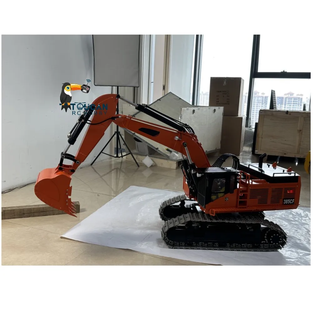 Metalowa 1/8 385CF Giant Hydrauliczna koparka RC Wytrzymałe koparki sterowane radiowo PL18EVLite TOUCAN Ciężarówki Samochody Pojazdy Zabawki dla chłopca 3 Metalowa 1/8 385CF Giant Hydrauliczna koparka RC Wytrzymałe koparki sterowane radiowo PL18EVLite TOUCAN Ciężarówki Samochody Pojazdy Zabawki dla chłopca - Image 3