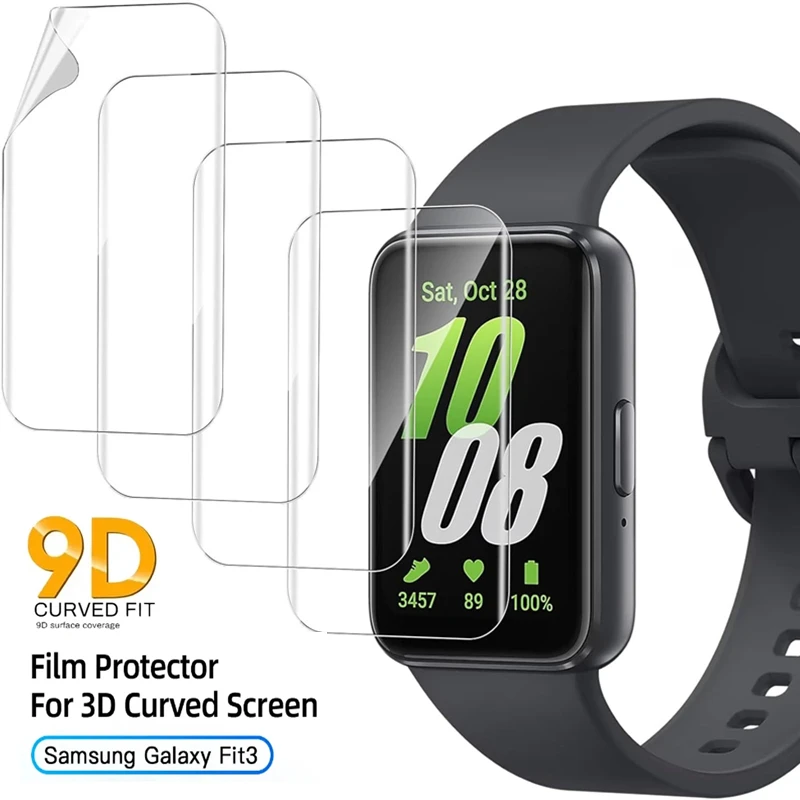 Samsung Galaxy Fit 3 için yumuşak hidrojel Film Anti-scratch ekran koruyucu için Galaxy Fit3 koruyucu filmler değil cam izle kapak