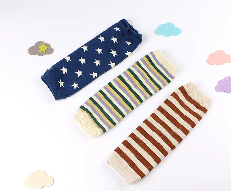 Description Picture 6 of itemBaby Leg Warmers Kids Knee Protector Thicken Cotton Leggings Toddler Kneepads Winter Newborn Safety Crawling Socks Knitted