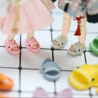 Cute Multiple Colour Shark Slippers Doll Shoes Plastic Doll Shoes Suit For Ob11,YMY, P9,OB22, Blyth, BJD12, 1/6BJD, YOSD Dolls 2
