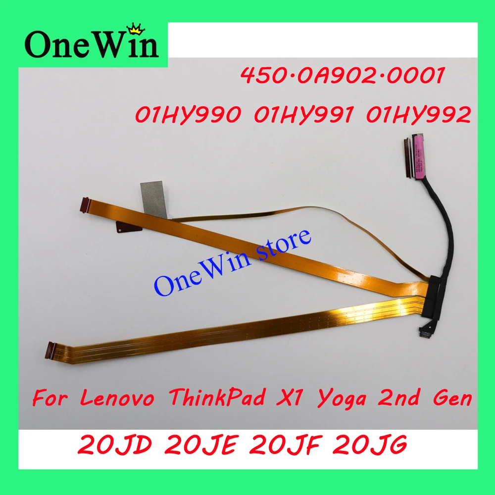 

01HY990 01HY991 01HY992 для Lenovo ThinkPad X1 Yoga 2nd Gen 20JD 20JE 20JF 20JG LCD ИК камера сенсорный кабель 450.0A902.0001