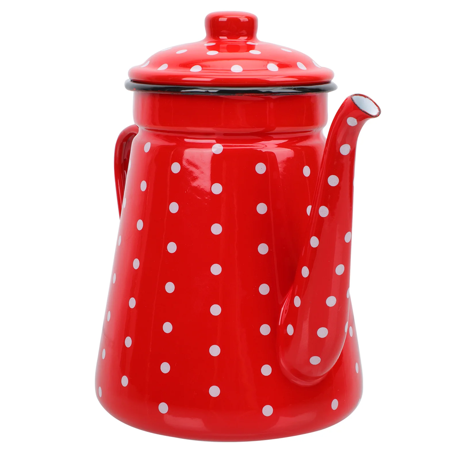 

Enamel Pot Concentrated Coffee Water Household Kettle Milk Storage Teapot Teakettle Miss Decorative