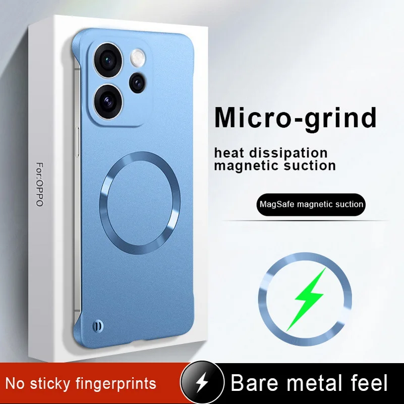 Slim Bezel MagSafe Magnetic Case with Ultra-Thin Camera Protection Cover