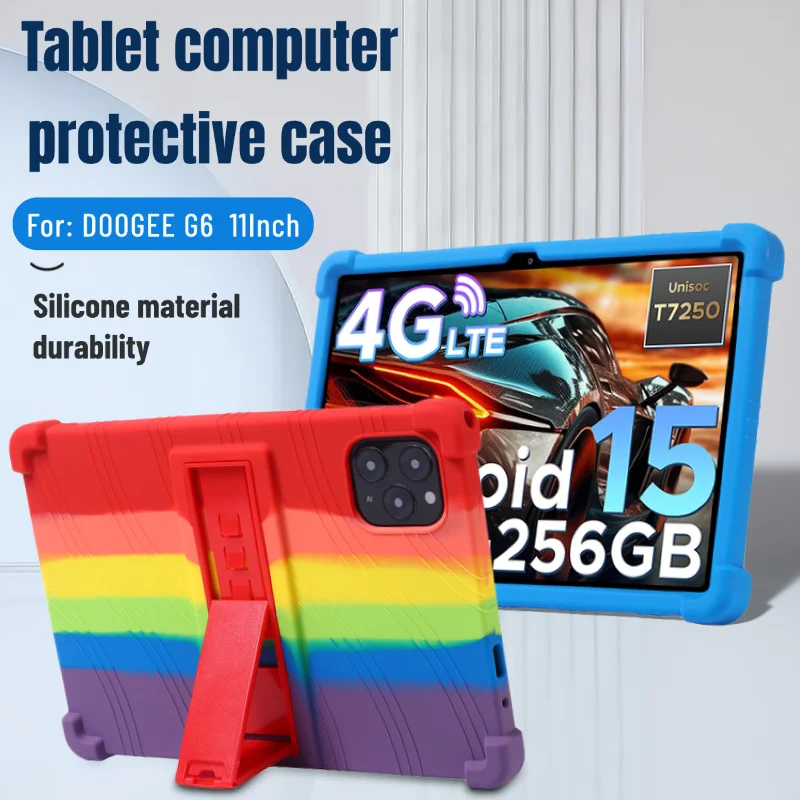 Kids-Friendly Shockproof Silicone Tablet Cover, Lightweight and Protective