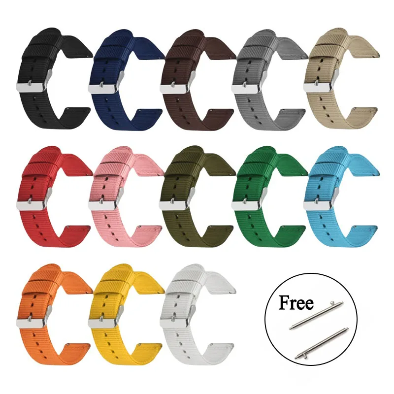 Nylon Quick Release Soft Watch Strap - Multiple Sizes Available