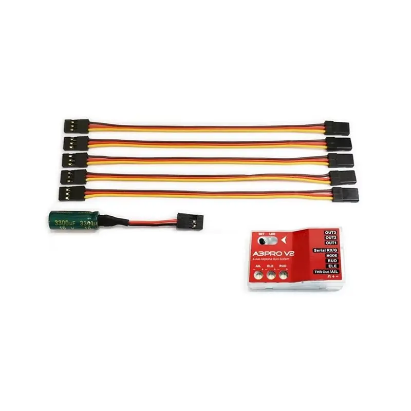 X12A-A3 Pro V2 RC 고정익/델타익 V-테일 비행기용 6축 자이로 자이로스코프 안정기 비행 컨트롤러/엘리베이터