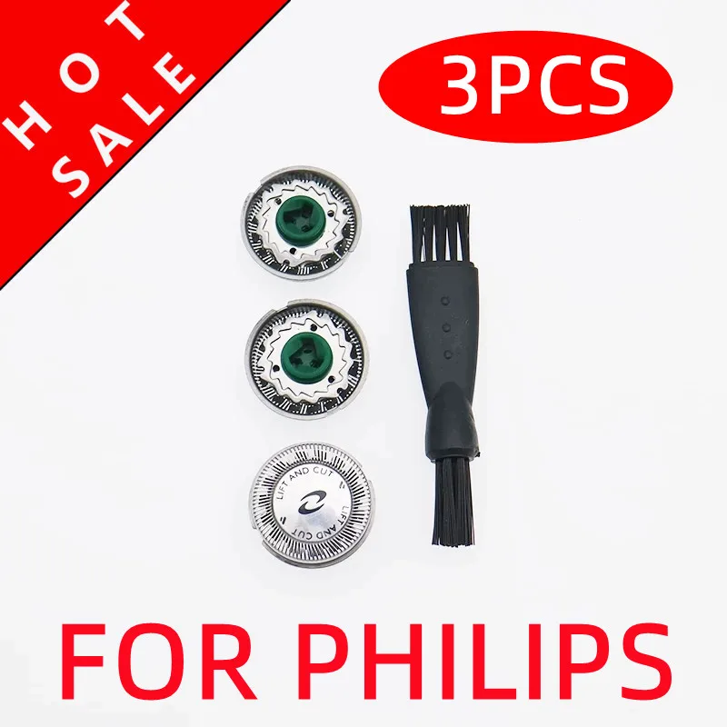 3 x Shaver Head/Blades/Cutters for Philips Norelco HQ7380 HQ7360 HQ7390 HQ7110 HQ7120 HQ7140 PT710 PT715 PT725 PT720 HQ600 Razor