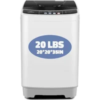 20Lbs Capacity Full-Automatic Portable Washer and Dryer Combo 2.8Cu.ft with Drain Pump Versatile Control Panel Turbo Wash 1