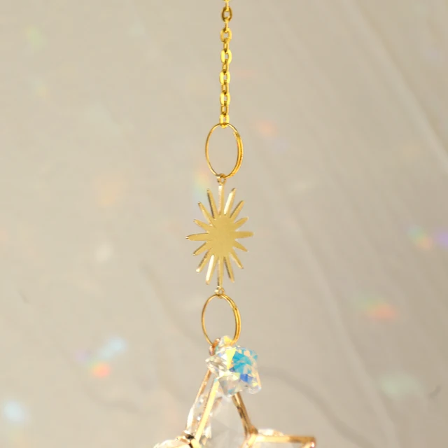 Sun Prizma Csillag Crystal Light Catcher Kertész Dekoráció Suncatcher Rainbow Outdoor Catchers Ablakkert Kristály Otthoni - Image 3