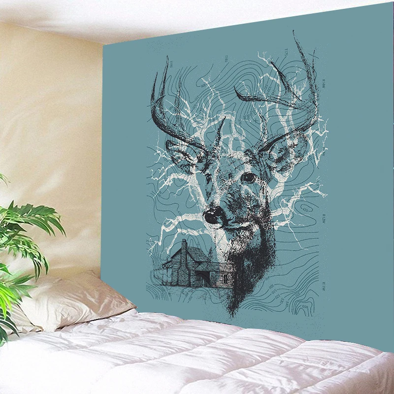 

Animal Deer Horse Koala Bear Print Tapestry Wall Hanging for Bedroom Wall Decor Wall Art Tapestry Background Cloth Home Supplies
