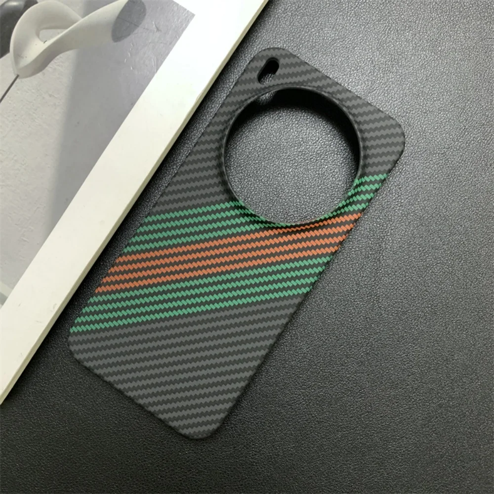 Luxury Slim Carbon Fiber Texture Frameless Phone Case with Heat Dissipation Cover