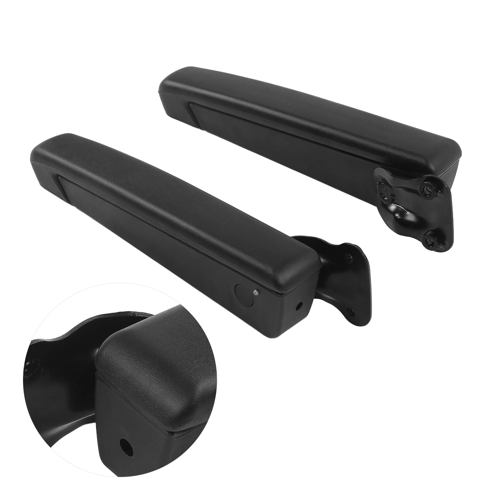 Car Adjustable Seat Armrest Shock Resistant PU Sponge 2pcs Universal for Automobiles Trucks
