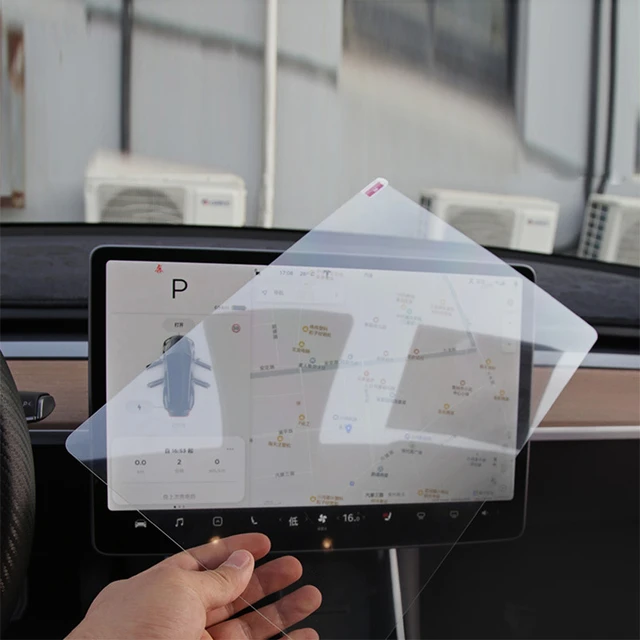 Car Navigation Tempered Glass Film 15'' Touch Screen For Tesla Model 3 Y S  X Center Screen Protector Center Control Touchscreen - AliExpress