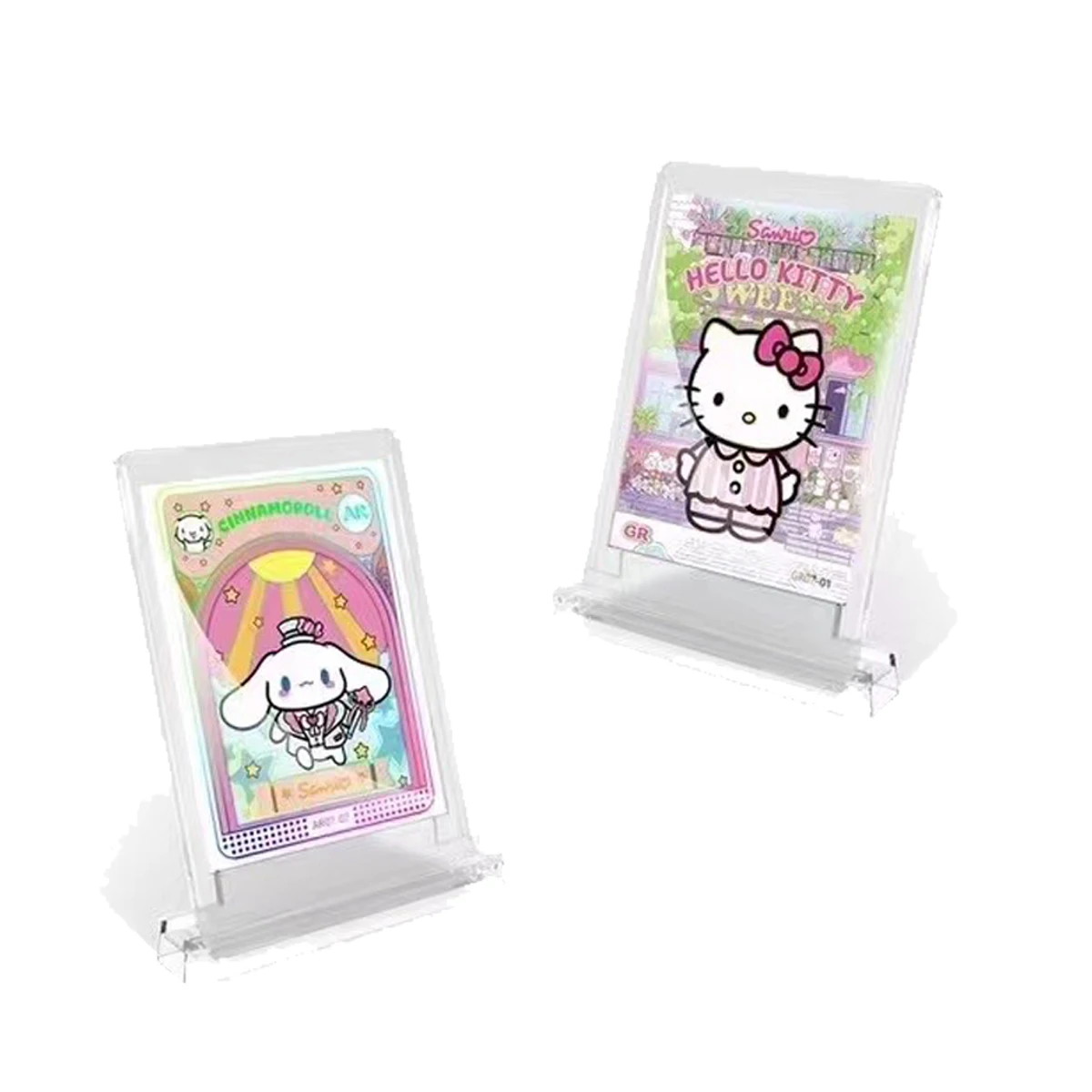 Hello Kitty Sanrio Kuromi Shining Cards My Melody Cinnamoroll Cartoon Collectible Game Trading Card Children Card bricksToy Gift 6