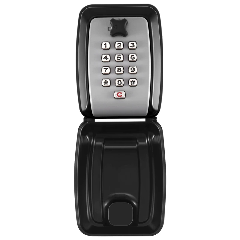 

BAAY Key Box Wall Mounted Large Key Box Secure Waterproof Outdoor Key Box With 12 Code Rustproof Weatherproof Heavy Duty Key