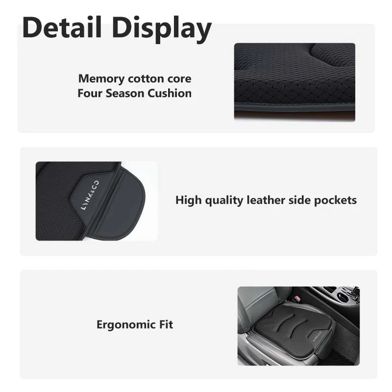 범용 카시트 아이스 실크 쿠션 커버 보관 가방 패드 LYNK&CO 01 Phev 02 03+ 05 06 09 PHEV 09 MHEV용
