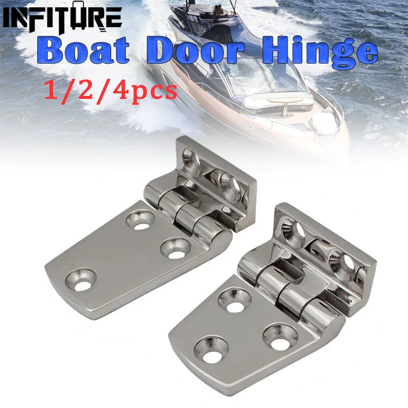 

1/2/4pcs Boat Door Hinge Marine 316 Stainless Steel Hinge Short 38x54/38x66 Side Door Hinge For Yacht Boat RV Marine Door Hinge