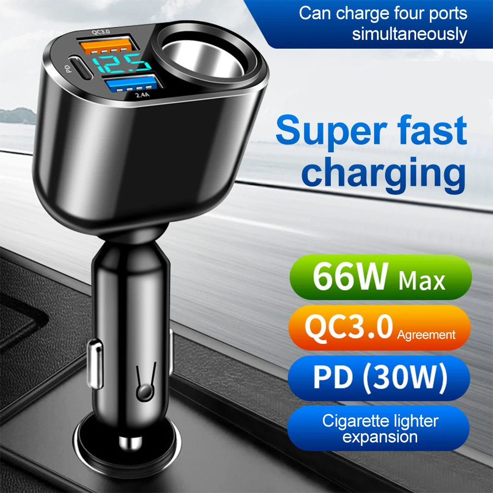 Car Charger Fast Charge 66W
