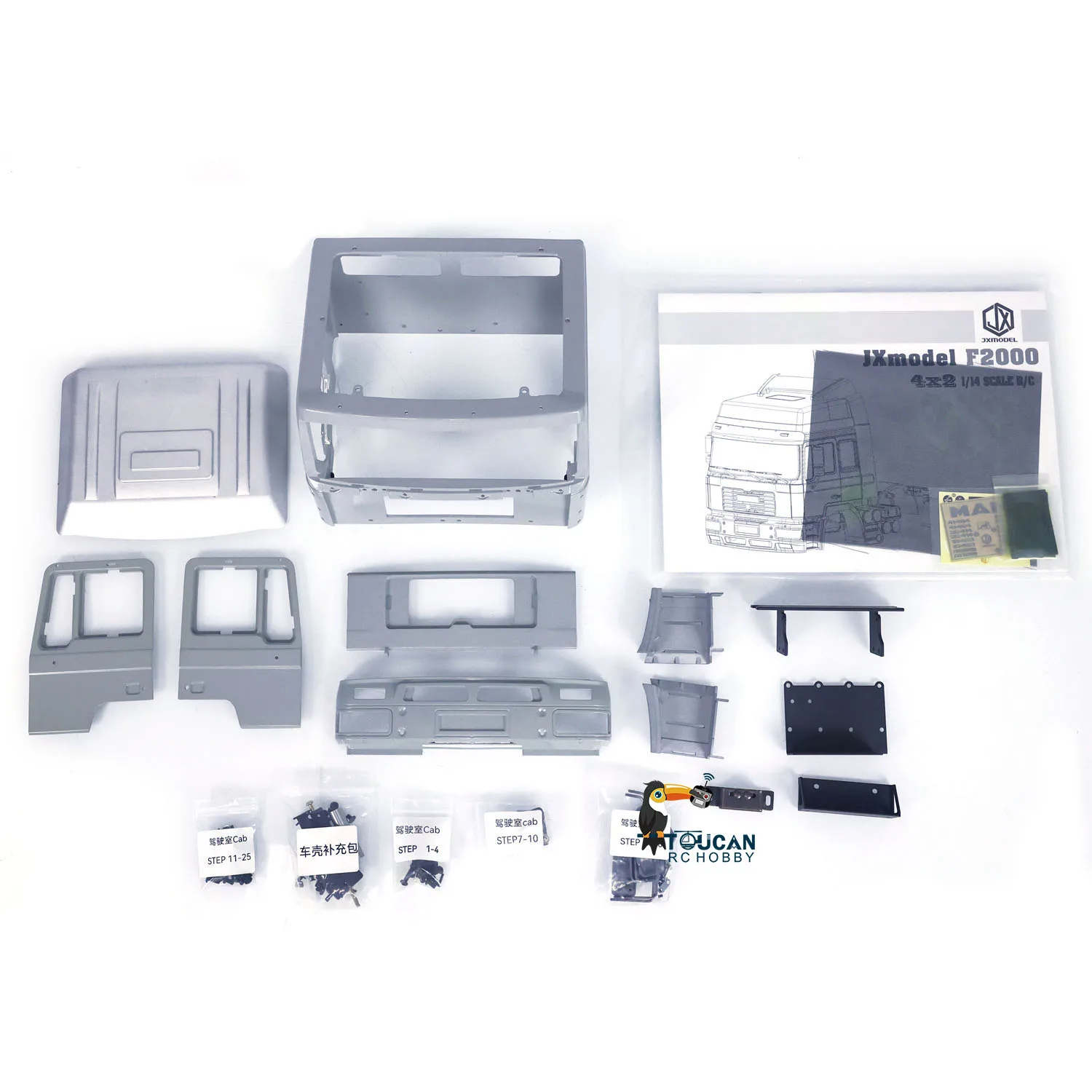 1/14 Hydraulic RC Skip Loader Truck VL18U F2000 Swing Arm Loaded Cars Metal KIT Model Boy Toy Servo TH22707-SMT1 6