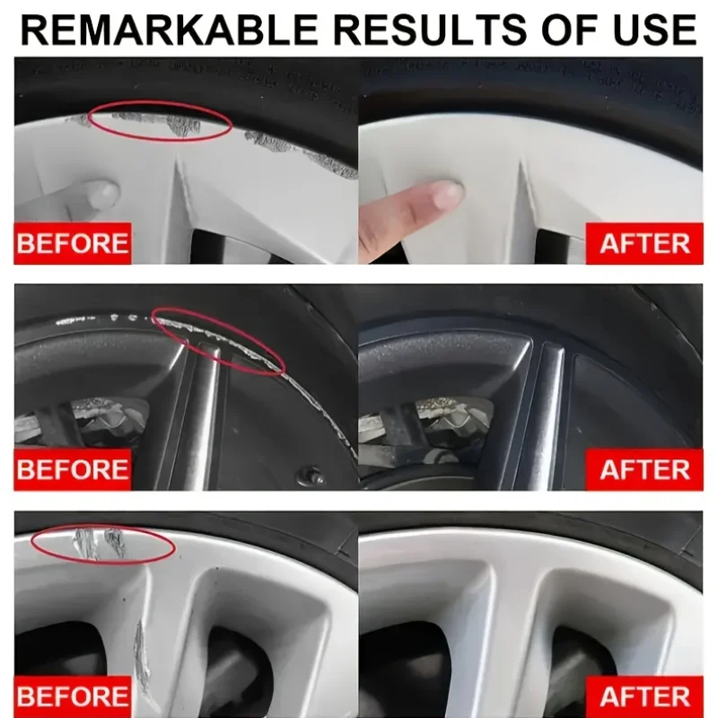 Wheel Scratch Repair Wax Car Tire Detail Treatment and Deep Care Wheel Hub Scratch Repair Polishing Remove Wax 1 Piece 100g