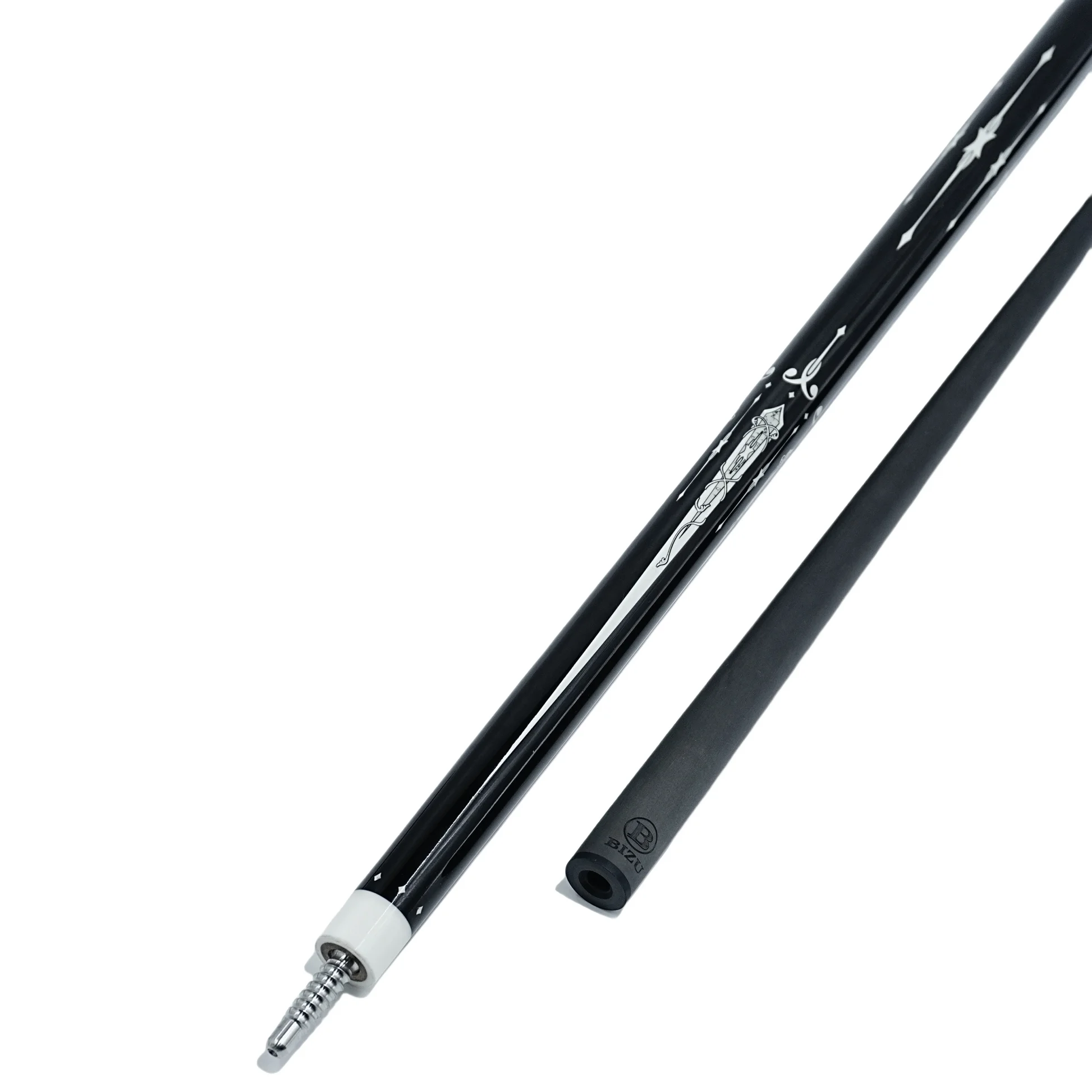 Carbon Fiber Nine-Ball CueBIZU Carbon Fiber Nine-Ball Pool Cue Black Tech Forelimbs Energy Pool Stick for Billiard Games 3