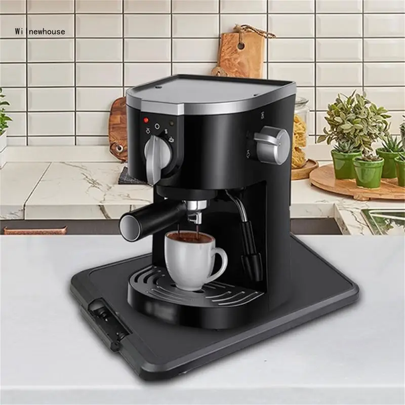 Sliding Trays Rolling Trays Accessories Kitchen Sliding for Coffee Maker Kitchen Appliances Plastic Handy