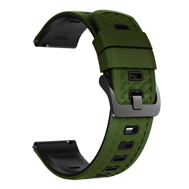 Universal 22mm Silicone Smartwatch Band - Versatile Sports Bracelet in Multiple Colors