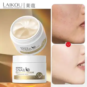 Crema viso alla lumaca acido ialuronico antirughe crema giorno viso anti-età idratante al collagene nutriente cura del siero della pelle stretta