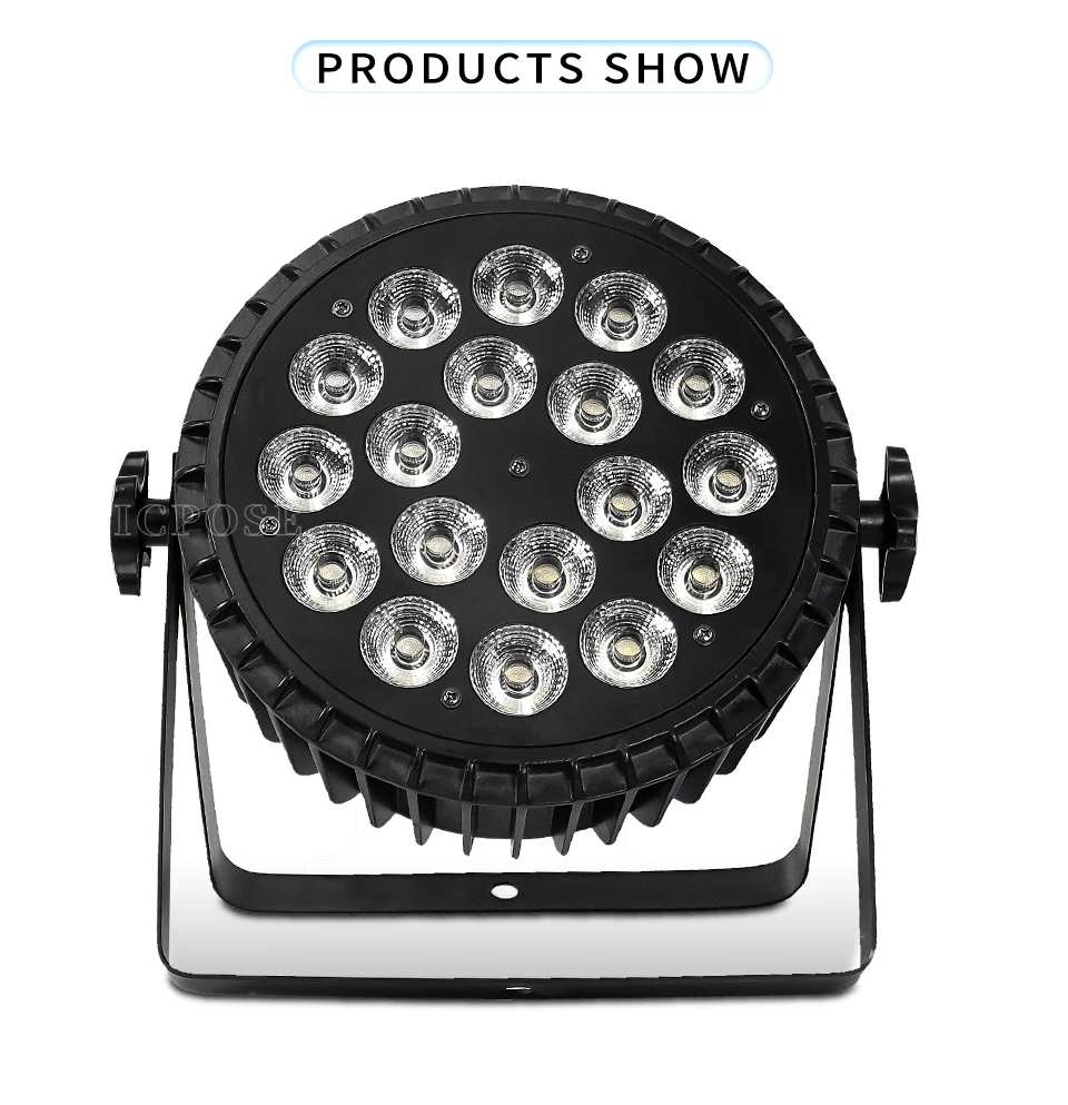 18x12W RGBW/18x18W RGBWA UV LED Aluminium Par Licht DMX512 Steuerung Bühne licht Professionelle DJ Disco Ausrüstung Par Licht – Detail 8