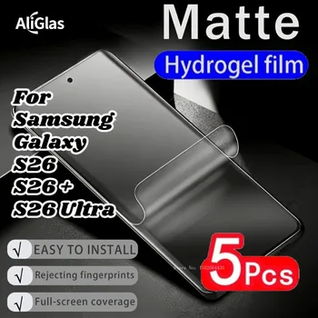 Pellicola idrogel opaca da 5 pezzi per Samsung S26+ S26 Ultra, protezione per lo schermo per Samsung Galaxy serie S26, pellicola resistente alle impronte digitali
