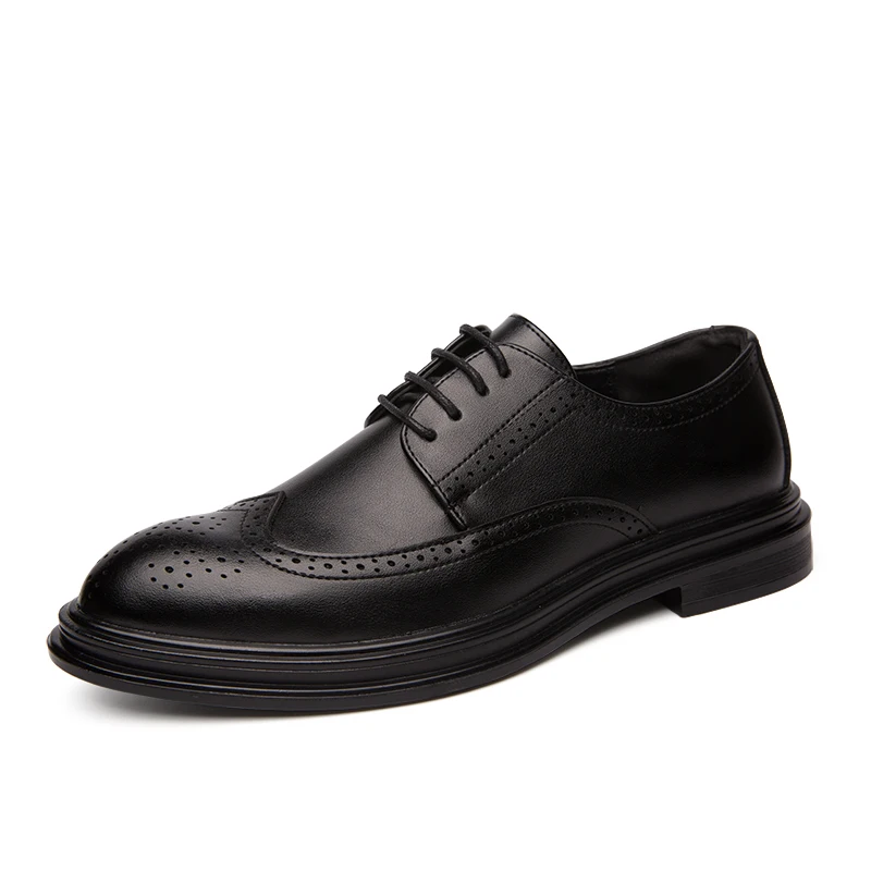 Men's casual shoes Brock Oxford Vintage pointed men's official shoes spring and autumn new business classic men's