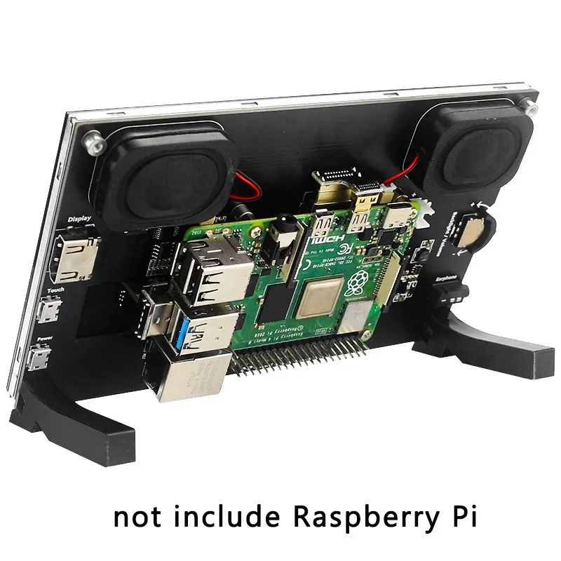 Polegada Ips Lcd Raspberry pi 1024x600 Tela de Toque com Suporte para Alto-falante para Raspberry pi Modelo b 3b Mais Jetson Nano pc Portátil 7 - Imagem 3