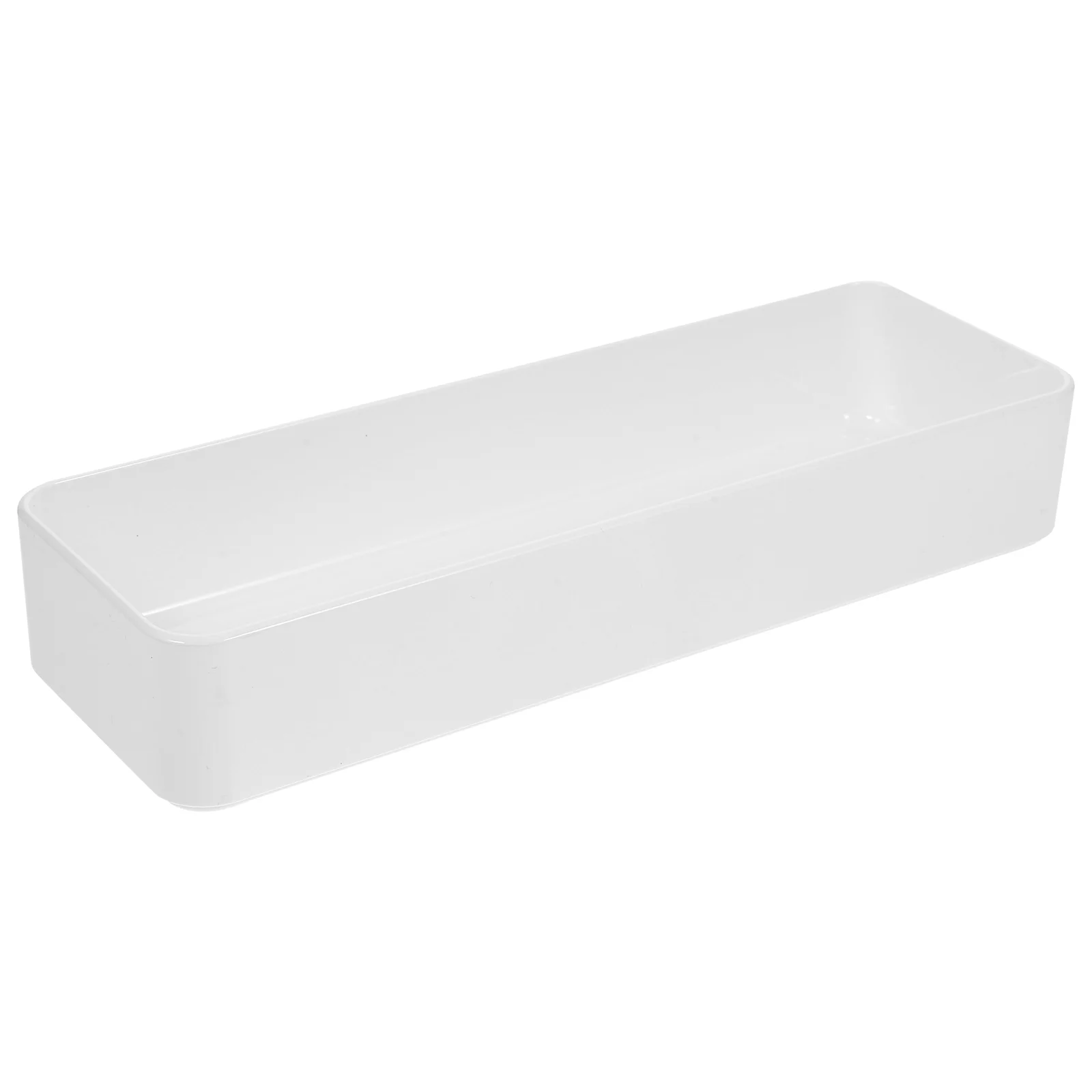 

2 Pcs Serving Utensils Storage Box Kitchen Drawer Organizer Small Plastic White Sundries