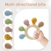 BPA Free Baby Silicone Teethers Sensory Toy Easy to Grasp Infant Teething Toys Food Grade Chewable Toys for Babies Newborn Gifts 2