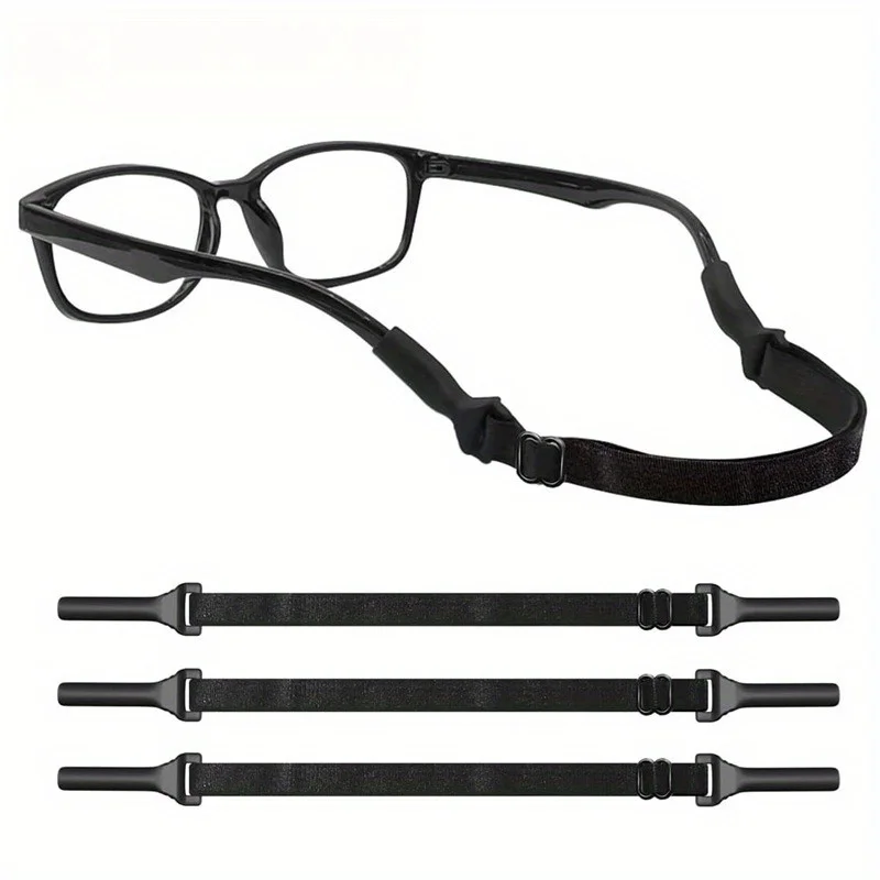 2 Stück Sport-Brillengurt, verstellbare Größe, elastisches Seil, Sport, rutschfest, Anti-Drop-Fixierer, Brillenschnur für Laufen, Sport, Schwimmen – Detail 6