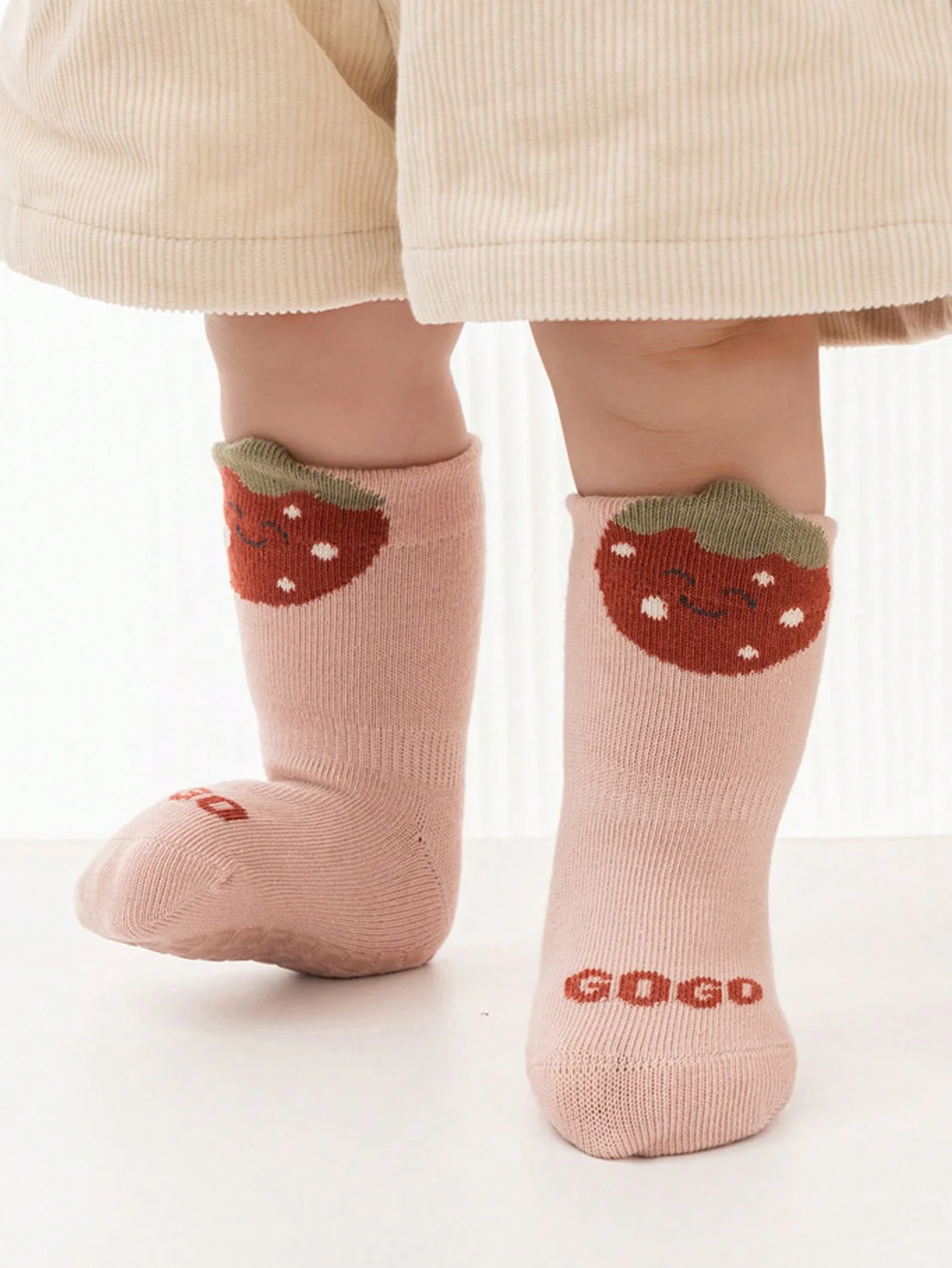 4 Pairs of Floor Socks Indoor Soft Sole Non-Slip Toddler All Year Round Cartoon Glue Boys and Girls Kidsren's Socks 2