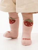 4 Pairs of Floor Socks Indoor Soft Sole Non-Slip Toddler All Year Round Cartoon Glue Boys and Girls Kidsren's Socks 2