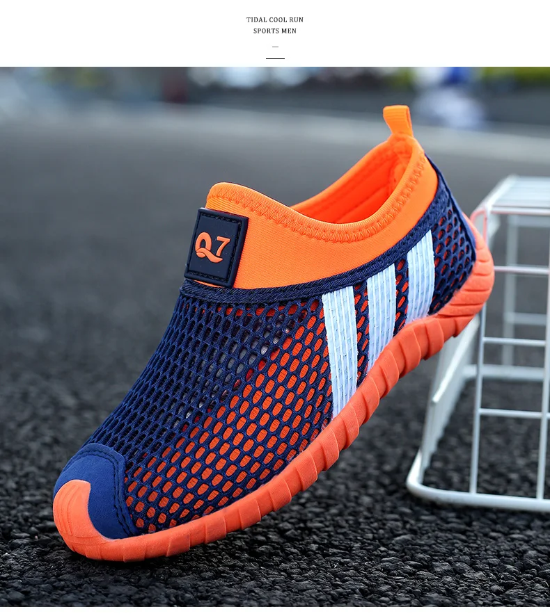 Summer Boys Soft Net Sport Shoes Fashion Light Mesh Sneakers Kids Children Casual Shoes Autumn Tenis Footwear Breathable Slip On boy sandals fashion