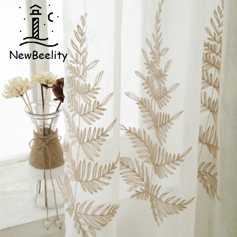 

Embroidery Embroidery Curtains for Living Dining Room BedroomWindow Screen Curtain Finished Processing Float Window Balcony